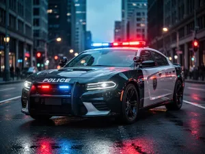 Srebrny Peugeot 508 SW zaparkowany na malowniczej nadmorskiej drodze podczas zachodu słońca.