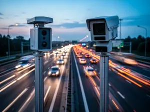 Biały Suzuki Alto zaparkowany w nowoczesnym garażu, ukazujący szczegóły przedniego pasa i reflektorów samochodu.