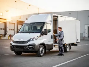 Nowoczesny crossover Kia Xceed zaparkowany na malowniczej górskiej drodze w blasku zachodzącego słońca.